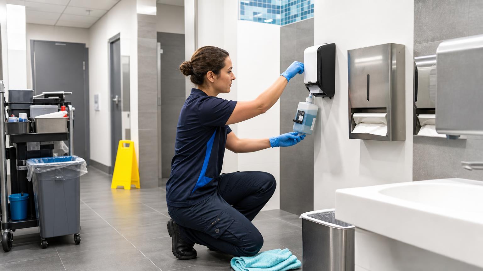 How to Keep Office Washrooms Clean Between Services