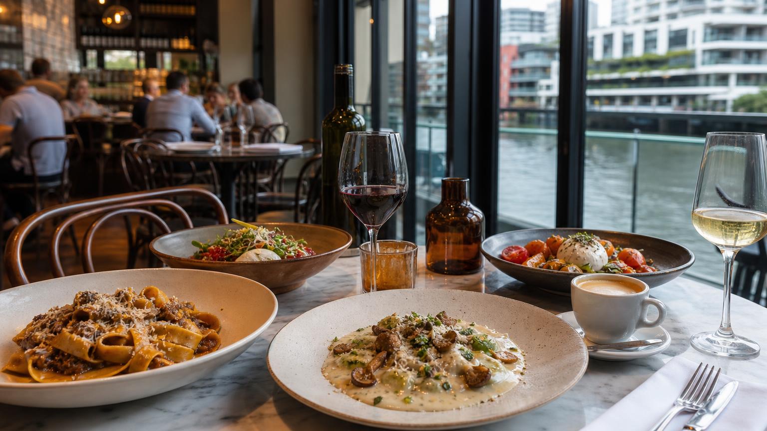 Italian Restaurant with River Views in Newstead